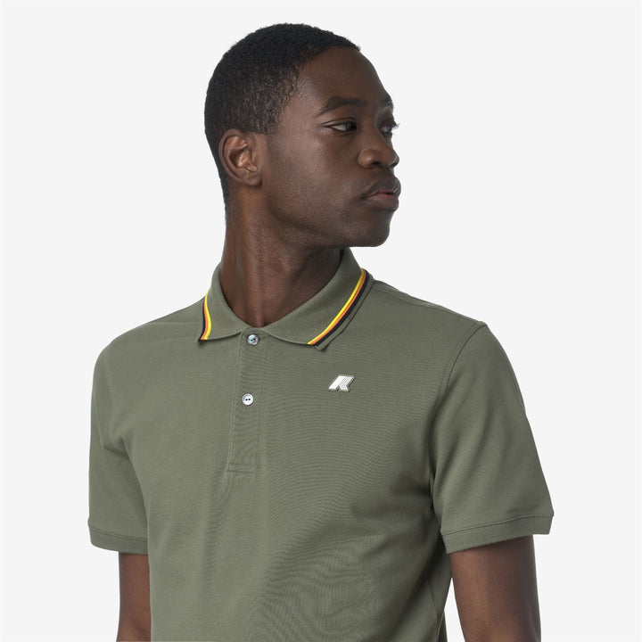 JUD PIQUE - Polo Shirts - Polo - MAN - GREEN LICHEN