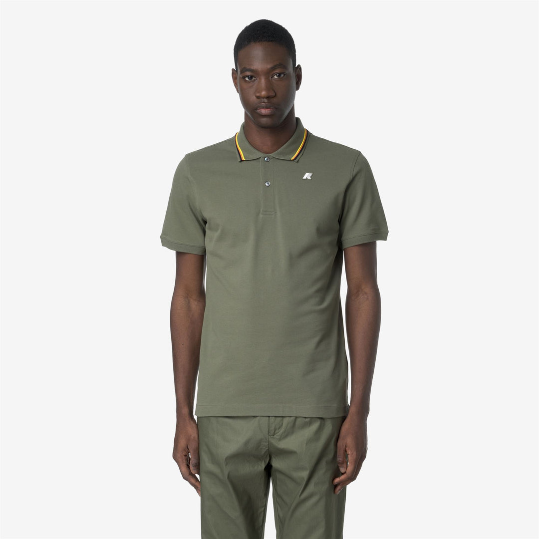 JUD PIQUE - Polo Shirts - Polo - MAN - GREEN LICHEN