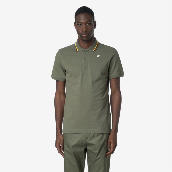 JUD PIQUE - Polo Shirts - Polo - MAN - GREEN LICHEN