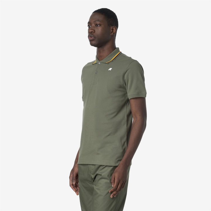 JUD PIQUE - Polo Shirts - Polo - MAN - GREEN LICHEN