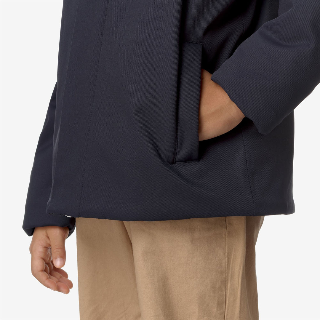 P. JACKO TWILL MARMOTTA - Jackets - Short - BOY - BLUE D-BLUE A