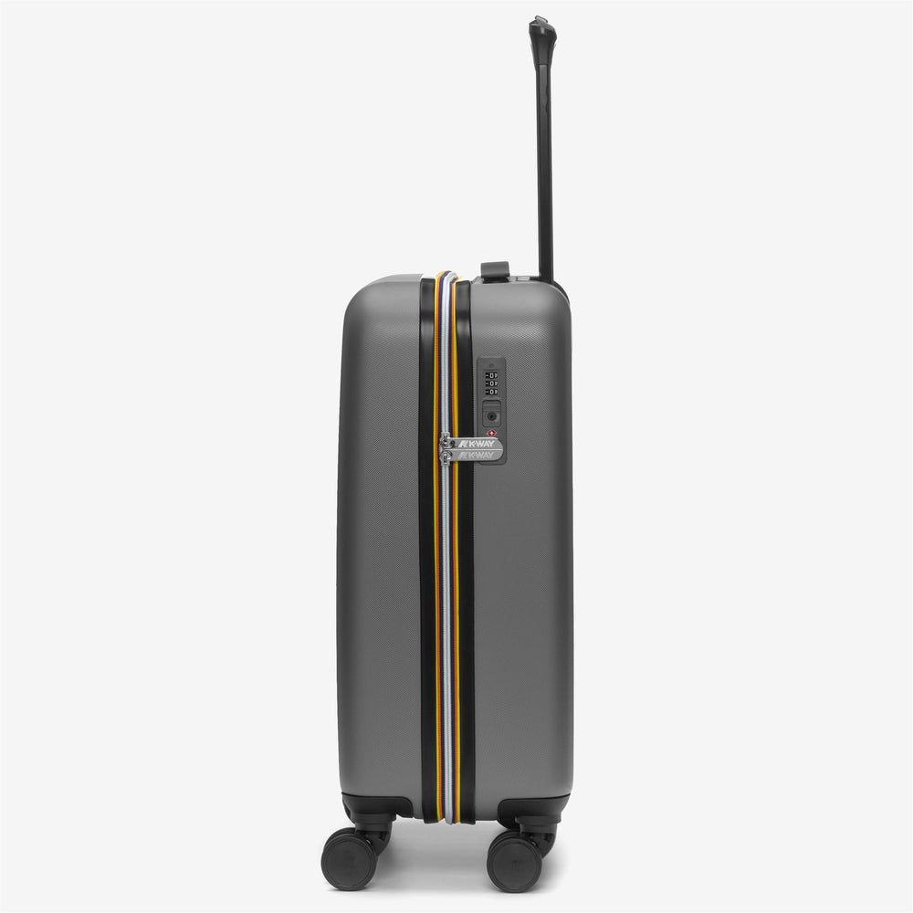 Luggage Bags_UNISEX_TROLLEY SMALL_Trolley_Metallic Grey - Blue Md Cobalt - DressedFront