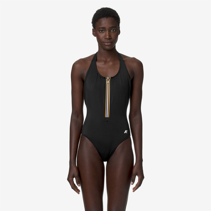 Bathing Suits_WOMAN_Sylvie Beach_Swimsuit_Black Pure - DressedBack