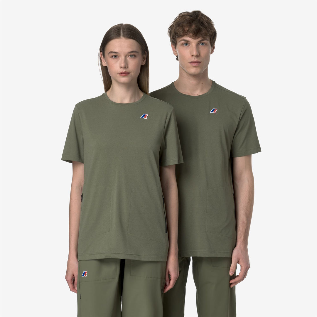 T-Shirts & Top_UNISEX_SERIL TRAVEL_T-Shirt_Green Lichen - DetailDouble