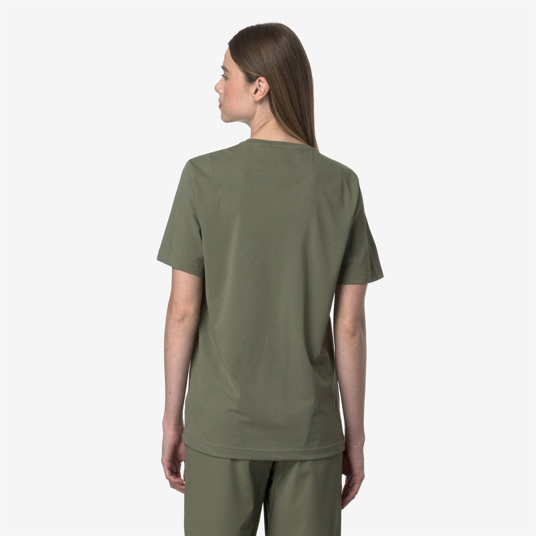T-Shirts & Top_UNISEX_SERIL TRAVEL_T-Shirt_Green Lichen - DressedFrontDouble