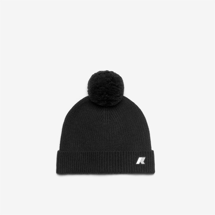 VINCIENNE CARDIGAN STITCH WOOL - Headwear - Hat - UNISEX - Black Pure Melange