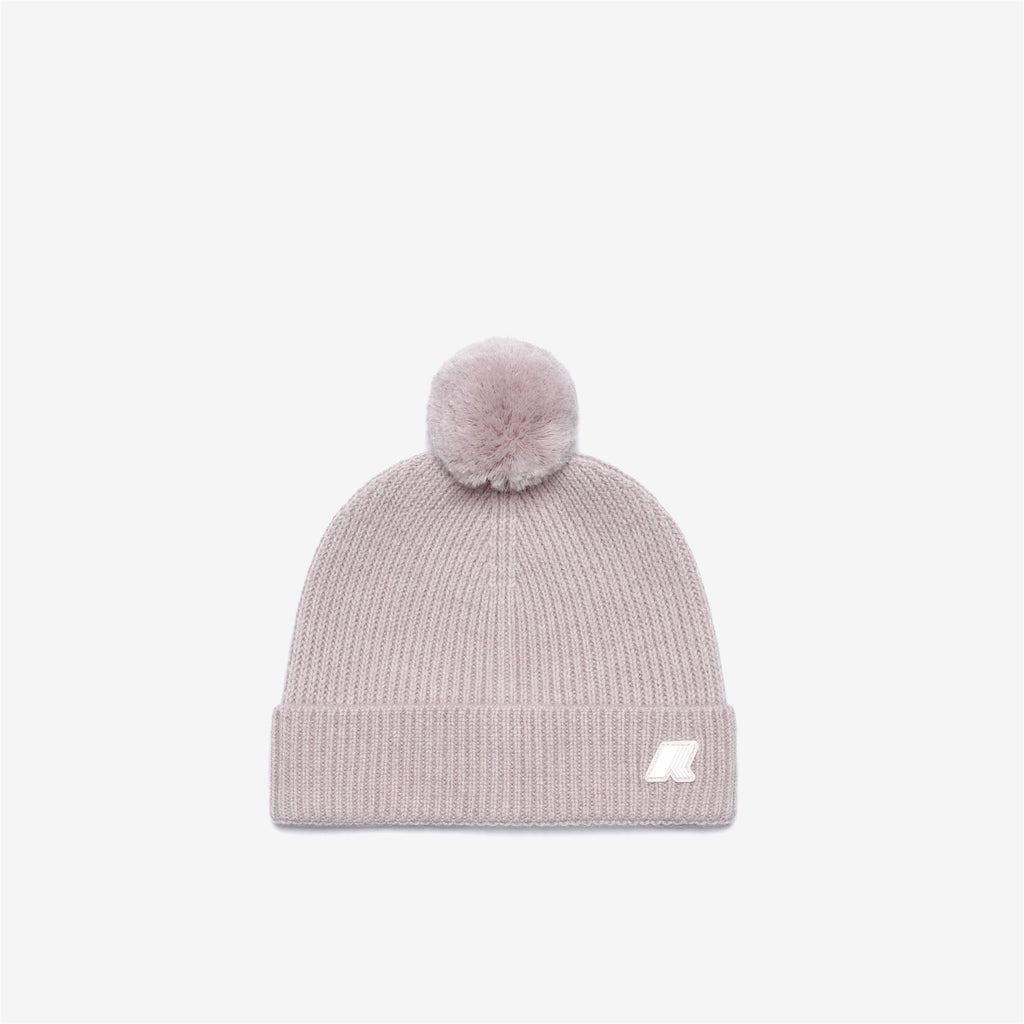 Headwear_UNISEX_VINCIENNE CARDIGAN STITCH WOOL_Hat_Rose Hushed Melange - Commercial 1