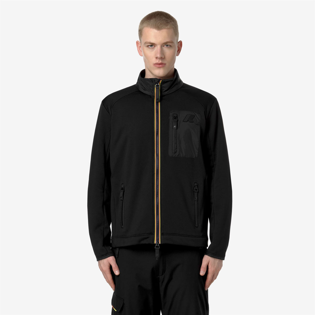 Fleece_MAN_LECREY_Jacket_Black Pure - Commercial 4