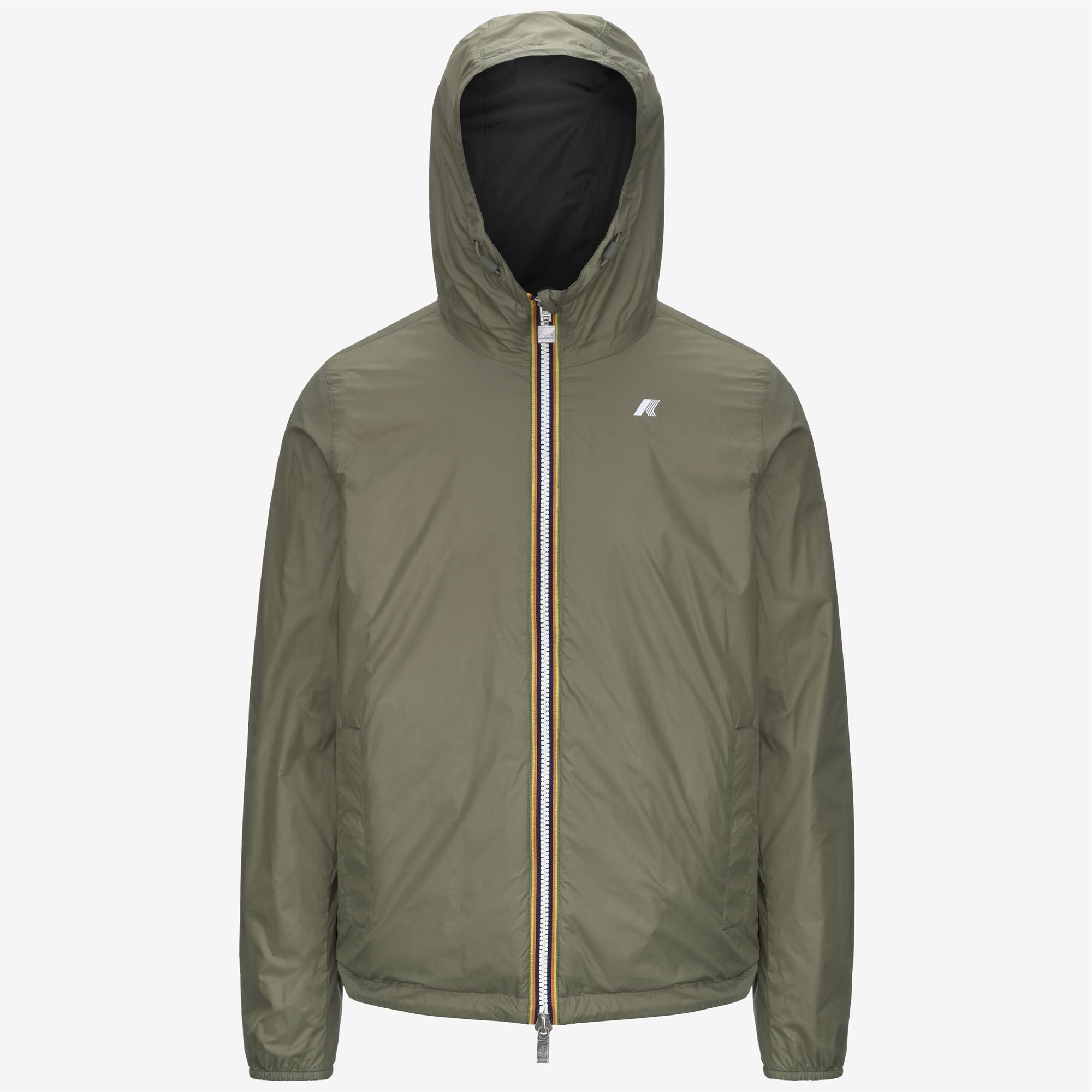 Jackets_MAN_JAKE PLUS.2 DOUBLE_Short_Black Pure - Green Lichen - Commercial 2