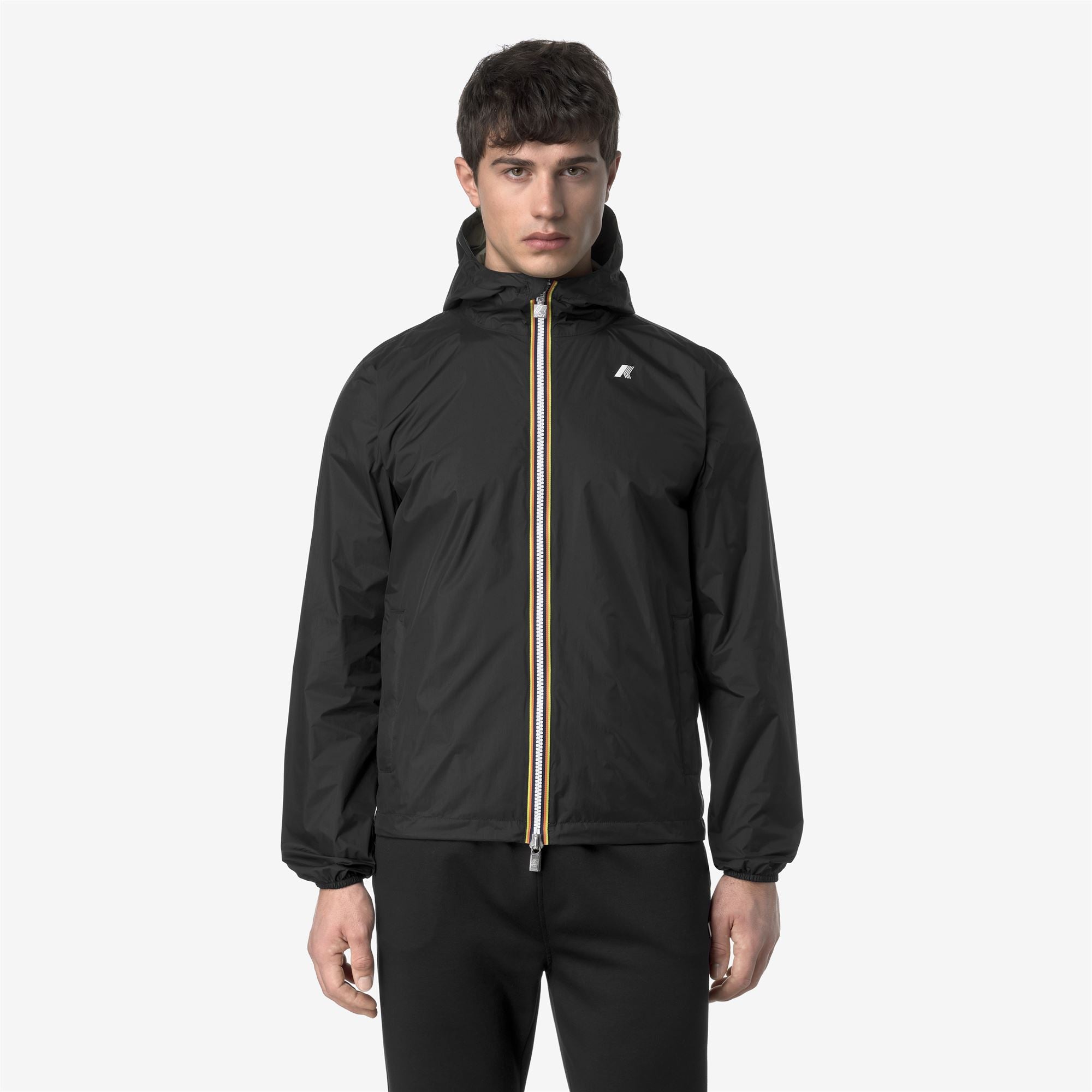 Jackets_MAN_JAKE PLUS.2 DOUBLE_Short_Black Pure - Green Lichen - Commercial 4