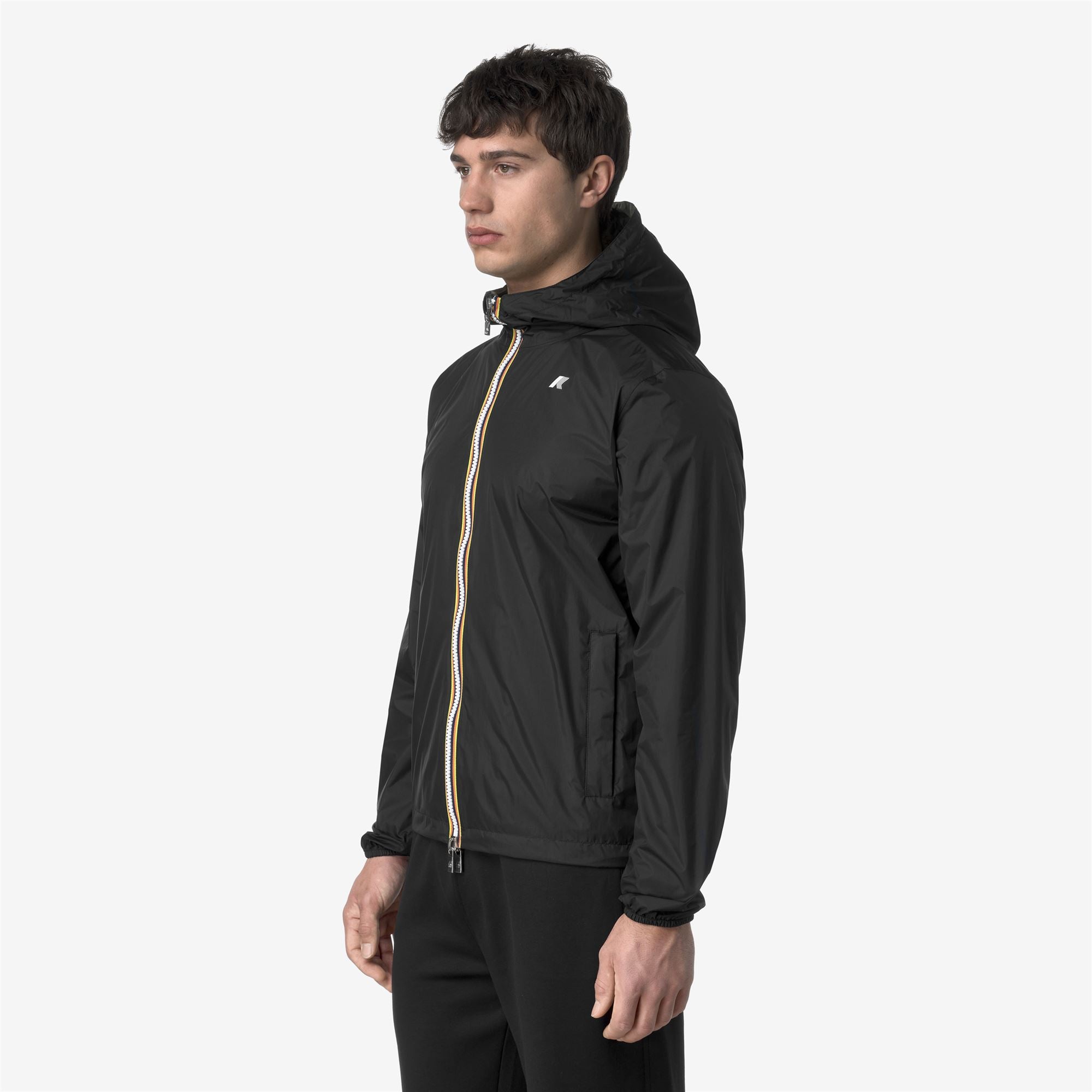Jackets_MAN_JAKE PLUS.2 DOUBLE_Short_Black Pure - Green Lichen - Commercial 5