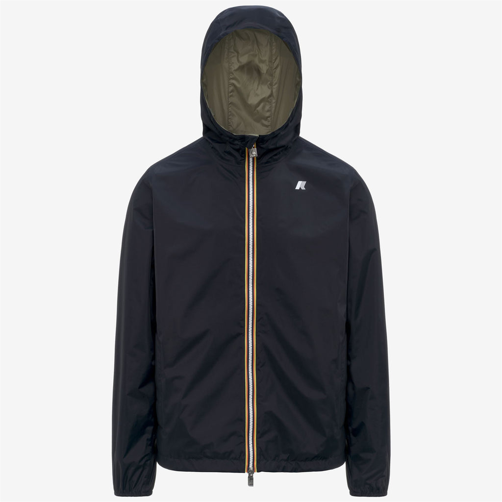 Jackets_Man_JAKE PLUS.2 DOUBLE_Short_Blue Depth - Green Lichen - Commercial 1
