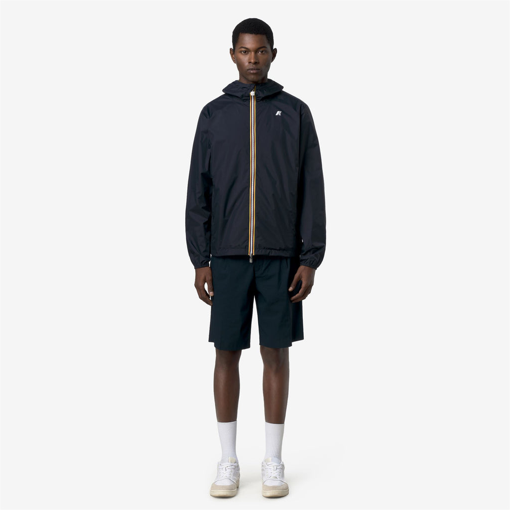 Jackets_Man_JAKE PLUS.2 DOUBLE_Short_Blue Depth - Green Lichen - Commercial 4