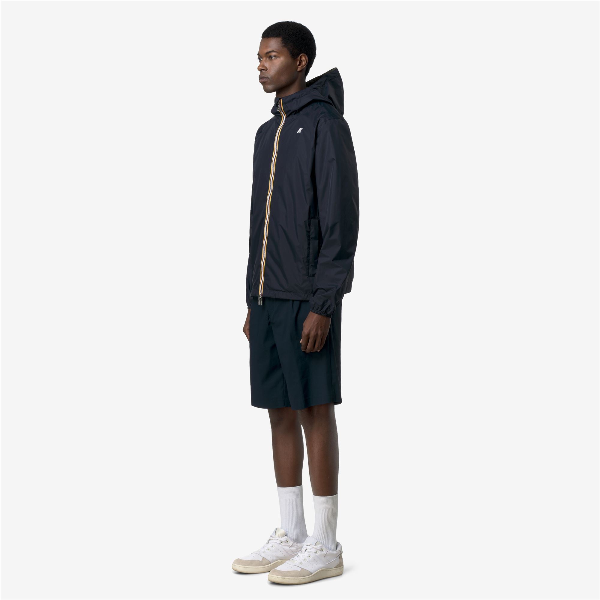 Jackets_Man_JAKE PLUS.2 DOUBLE_Short_Blue Depth - Green Lichen - Commercial 5