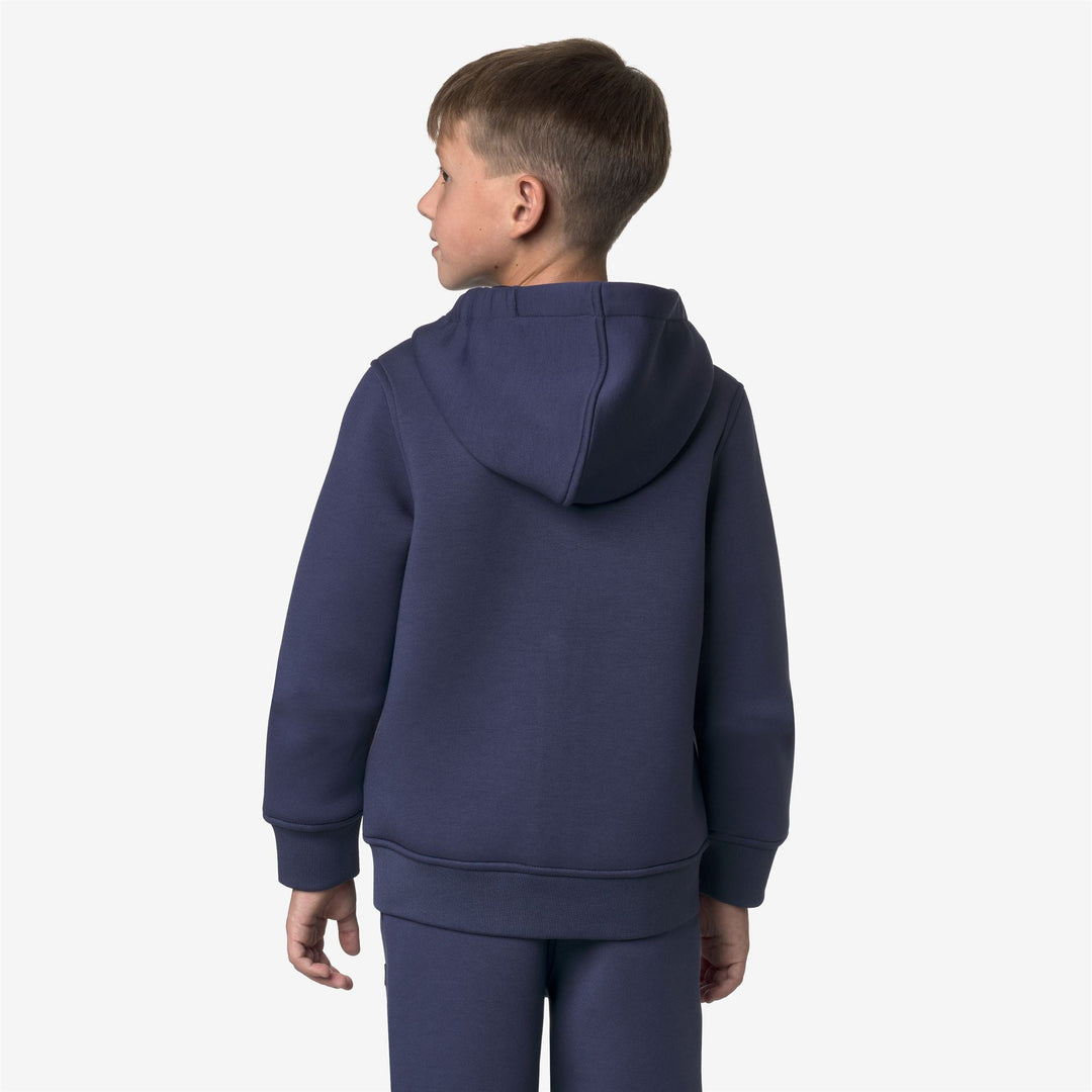 P. BERENGER SPACER - Fleece - Jacket - BOY - Blue Deep Cobalt