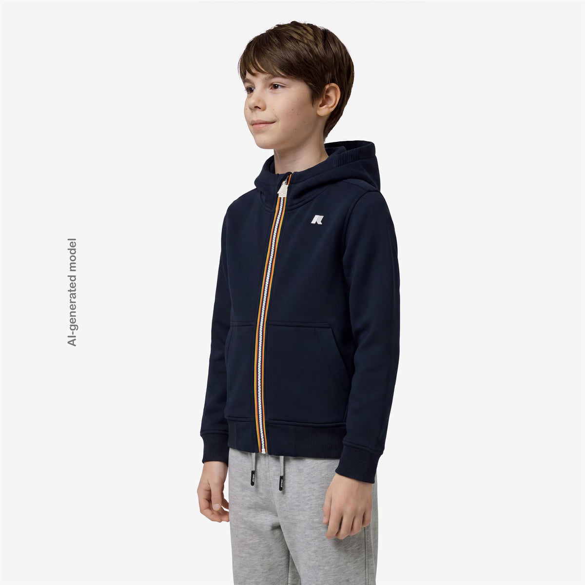 Fleece_BOY_P. BERENGER SPACER_Jacket_Blue Depth - Commercial 5