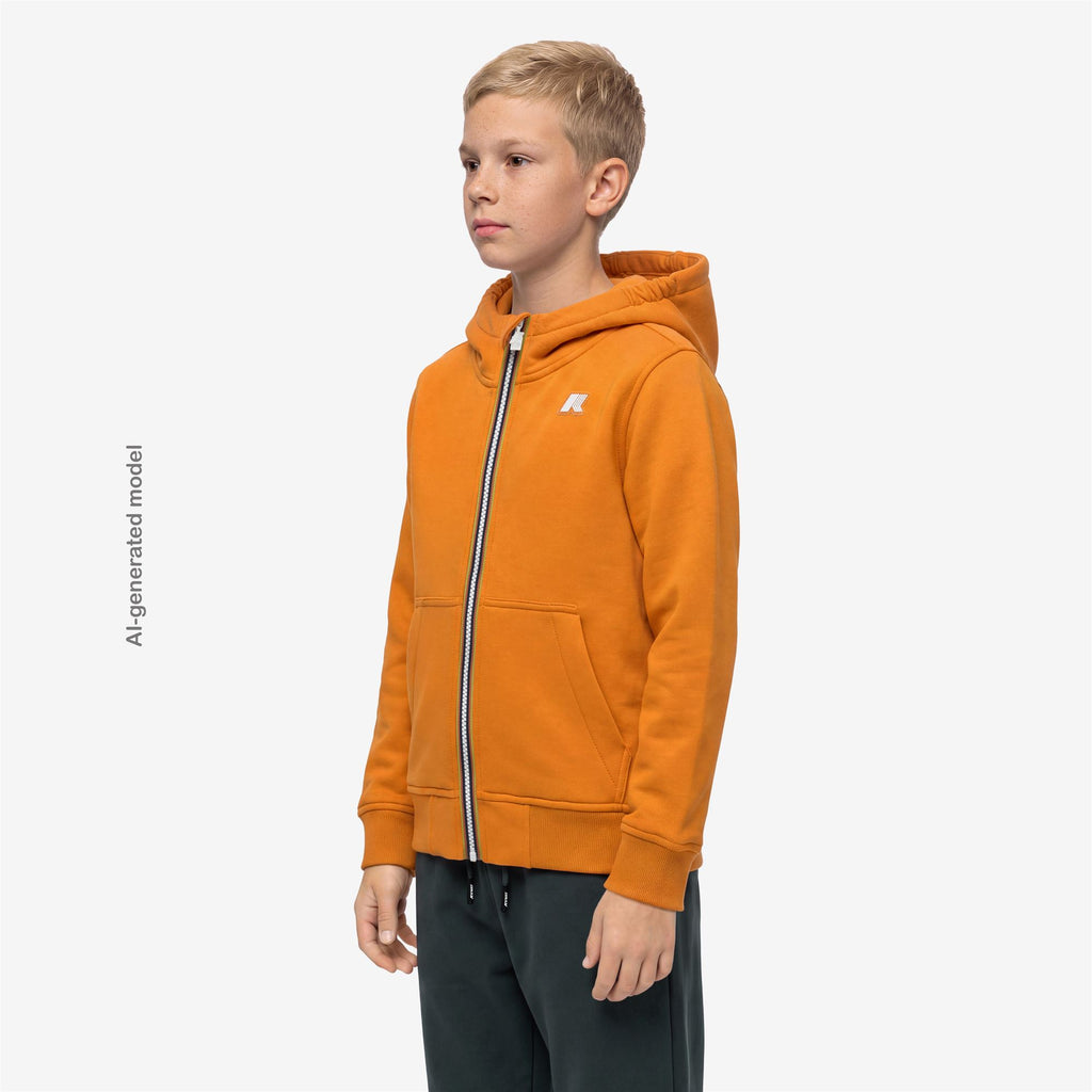 Fleece_BOY_P. BERENGER SPACER_Jacket_Orange Md - Commercial 5