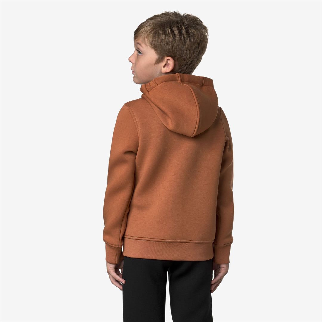 P. BERENGER SPACER - Fleece - Jacket - BOY - Orange Adobe