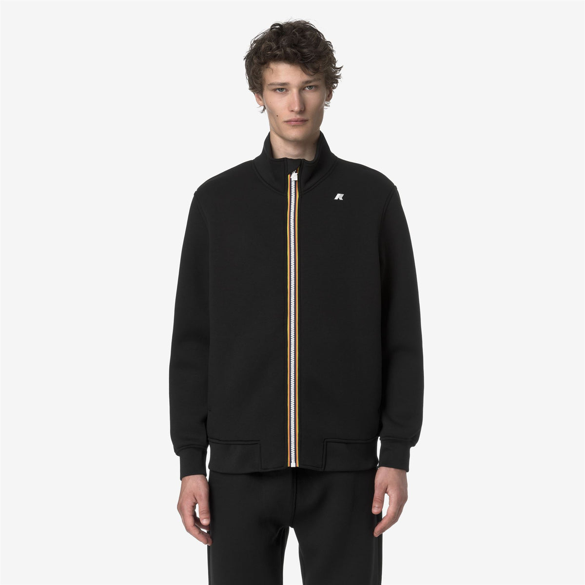 Fleece_MAN_FINN SPACER_Jacket_Black Pure - Black Pure - Commercial 4