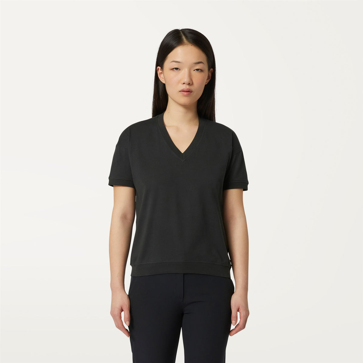 T-Shirts & Top_WOMAN_RUBIEL_T-Shirt_Black Pure - Commercial 4