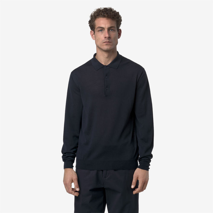 REY WOOL MERINO BLEND - Knitwear - Pull  Over - MAN - Blue Depth