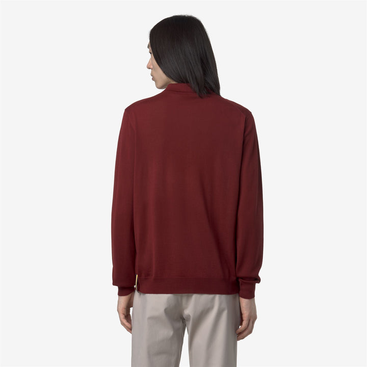 REY WOOL MERINO BLEND - Knitwear - Pull  Over - MAN - Red Syrah