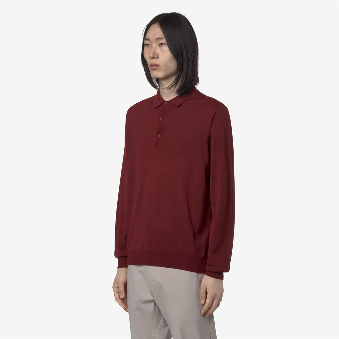 REY WOOL MERINO BLEND - Knitwear - Pull  Over - MAN - Red Syrah