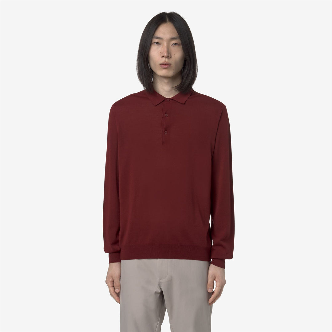 REY WOOL MERINO BLEND - Knitwear - Pull  Over - MAN - Red Syrah