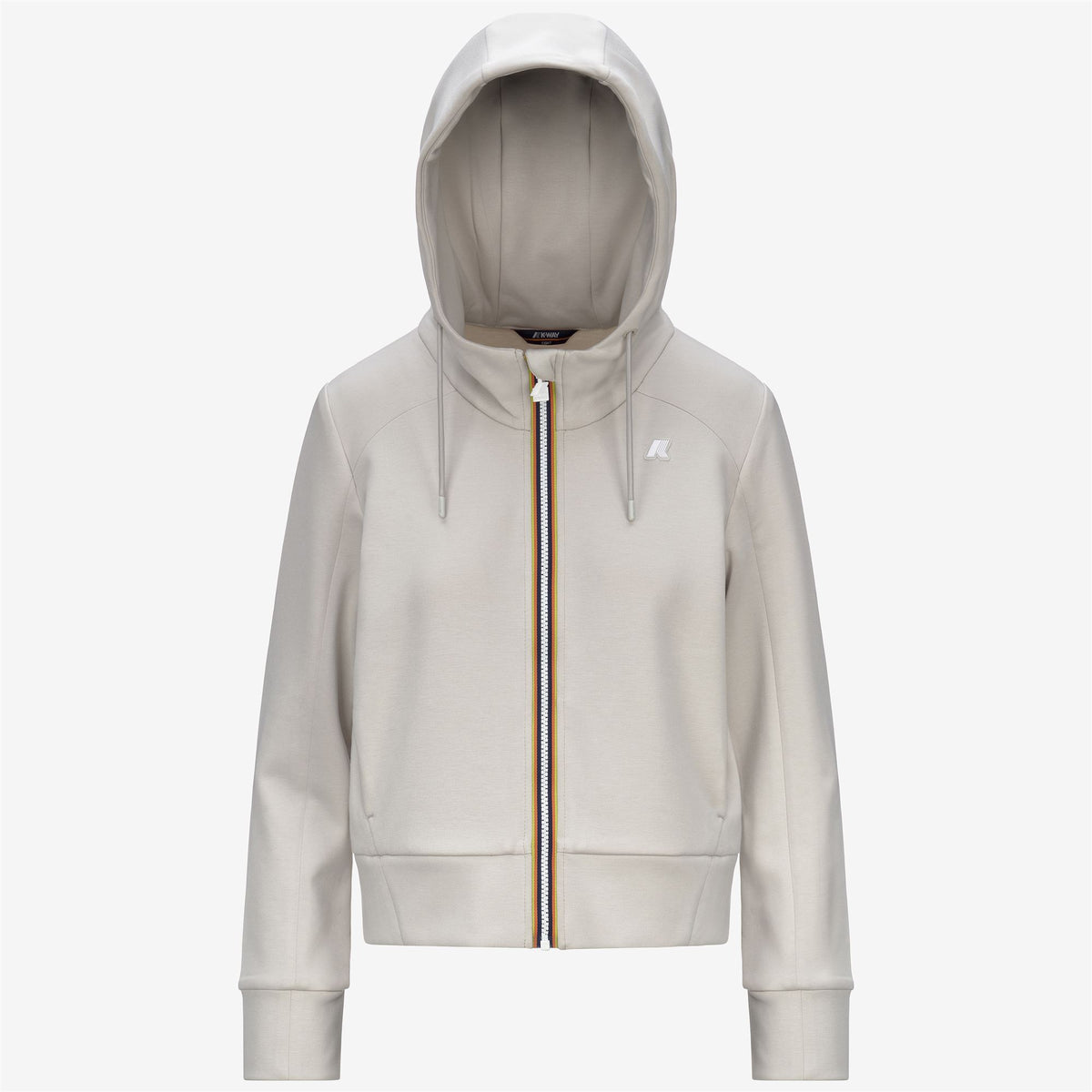 Fleece_WOMAN_DIVINE LIGHT SPACER_Jacket_BEIGE LT - Commercial 1