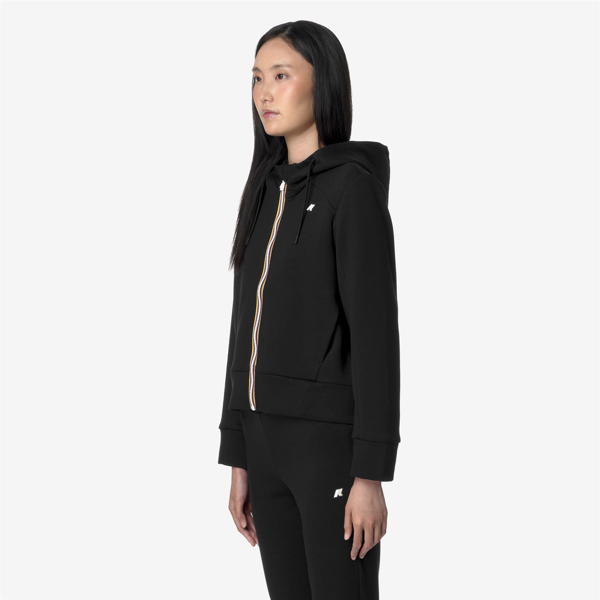 Fleece_WOMAN_DIVINE LIGHT SPACER_Jacket_Black Pure - Commercial 5