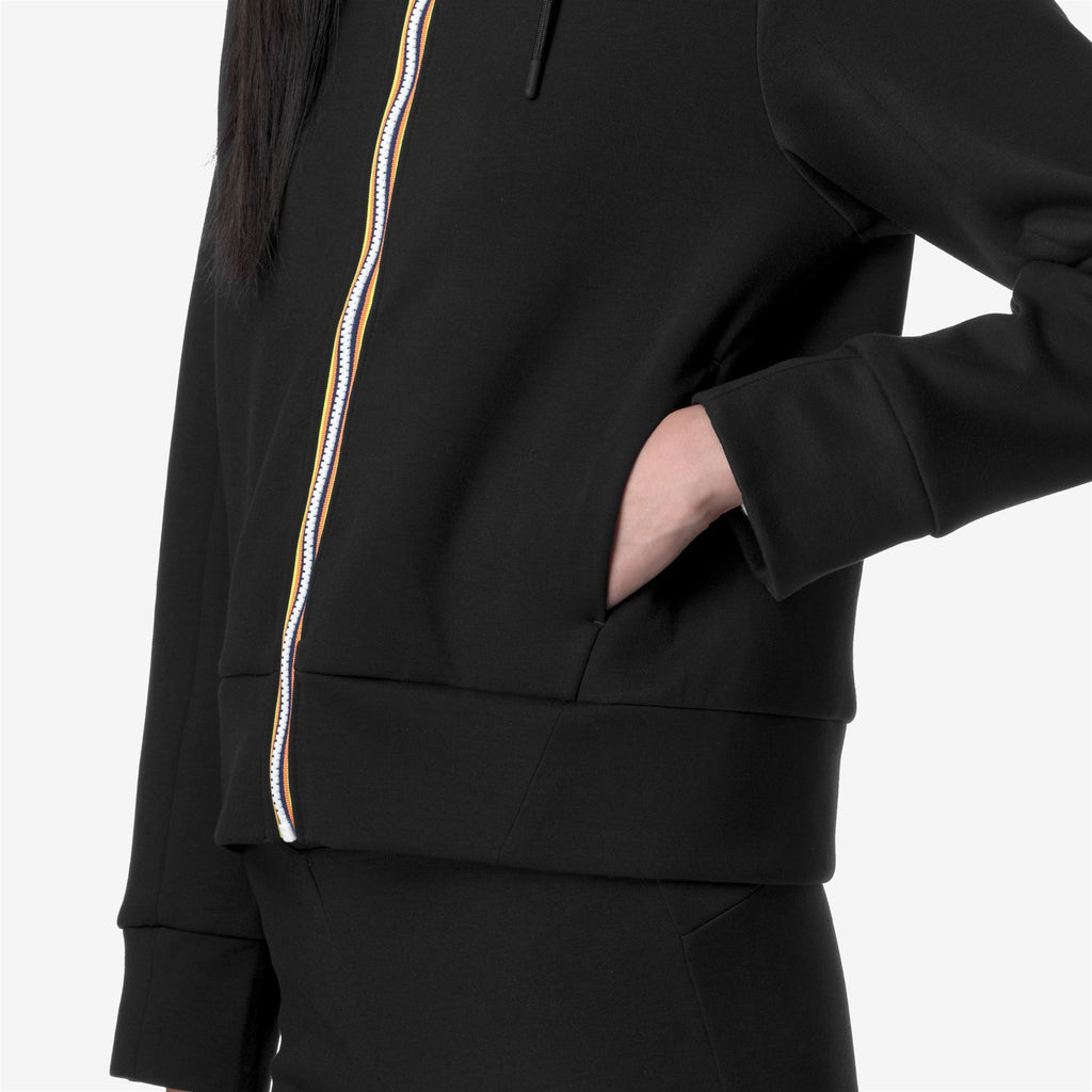 Fleece_WOMAN_DIVINE LIGHT SPACER_Jacket_Black Pure - Commercial 7