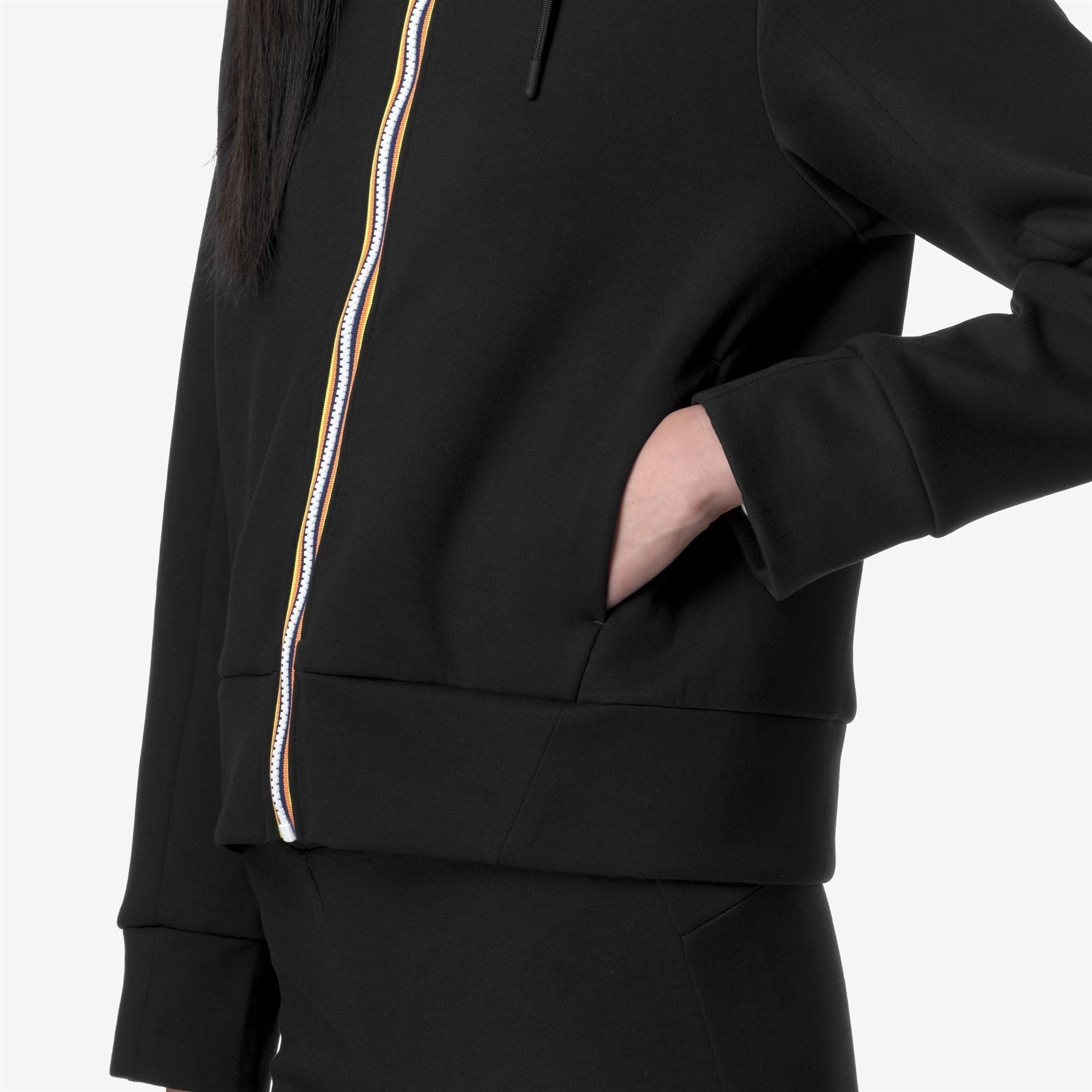 Fleece_WOMAN_DIVINE LIGHT SPACER_Jacket_Black Pure - Commercial 7