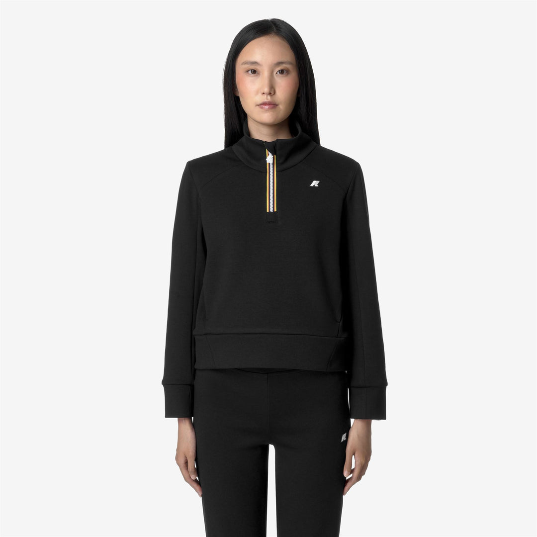 LOUEN LIGHT SPACER - Fleece - Jumper - WOMAN - BLACK PURE