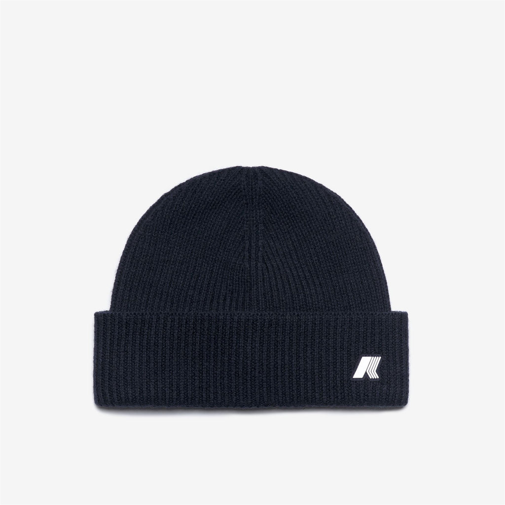 Headwear_UNISEX_BRICE CARDIGAN STITCH WOOL_Hat_Blue Depth Melange - Commercial 1