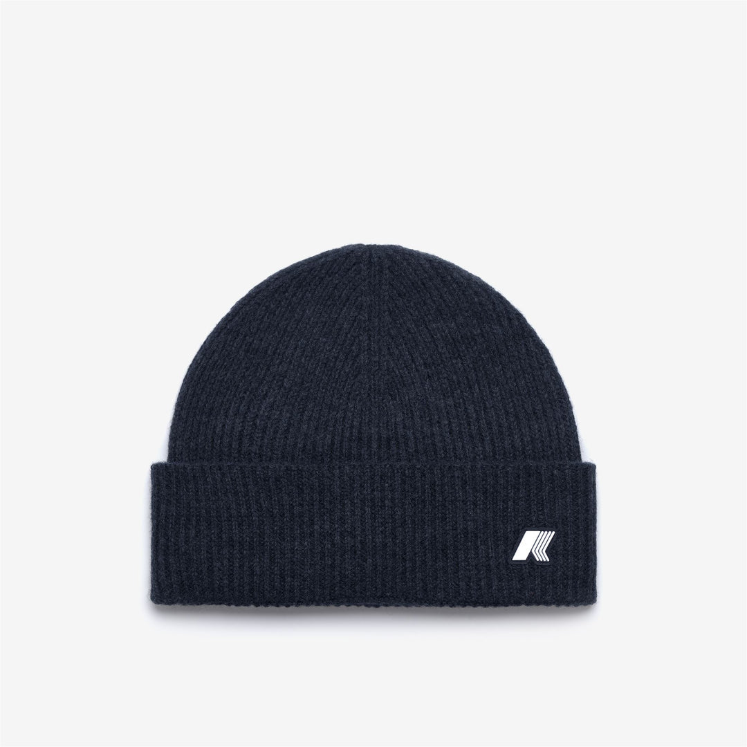 Headwear_UNISEX_BRICE CARDIGAN STITCH WOOL_Hat_Blue Airforce Mel - Photo