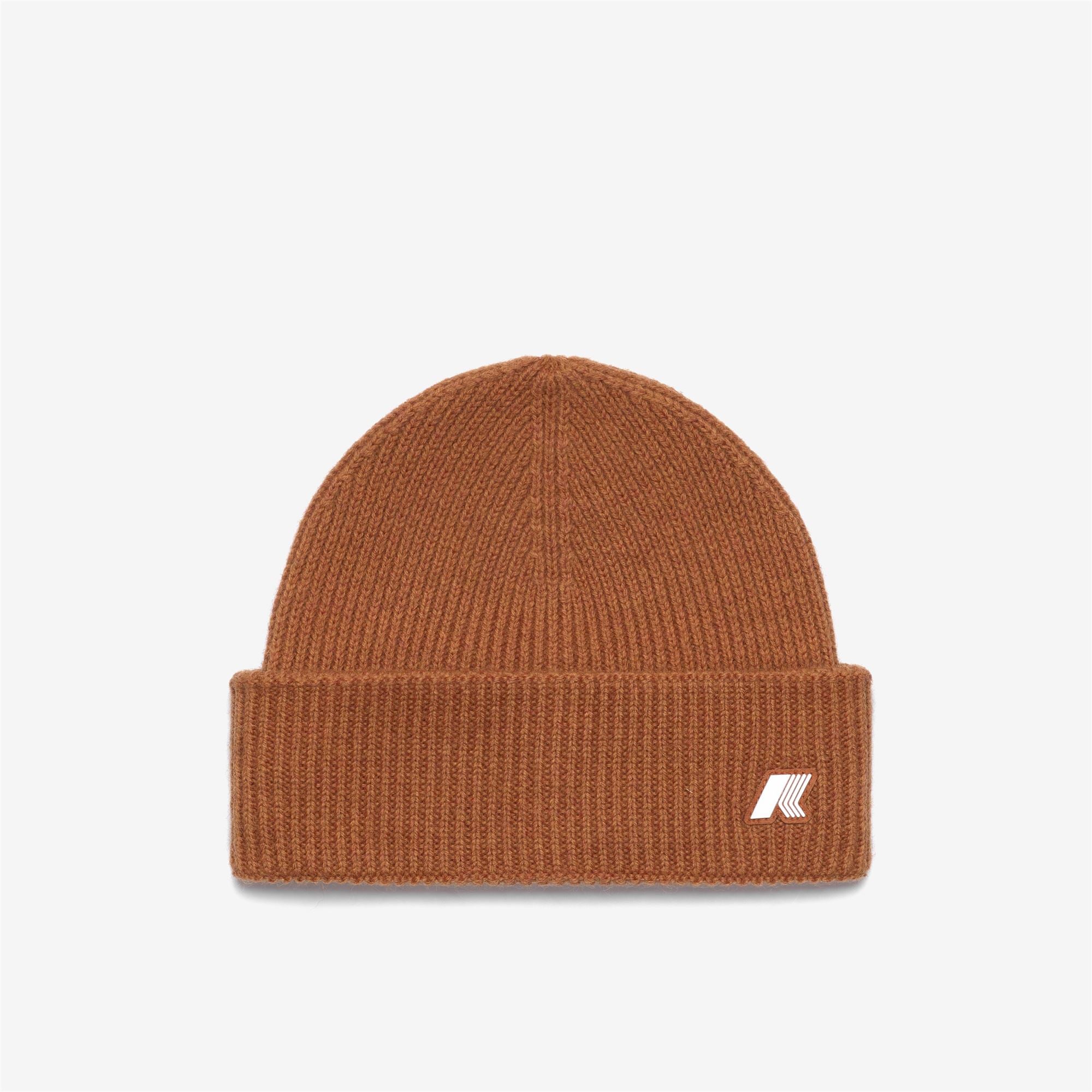 Headwear_UNISEX_BRICE CARDIGAN STITCH WOOL_Hat_Orange Adobe Mel - Commercial 1