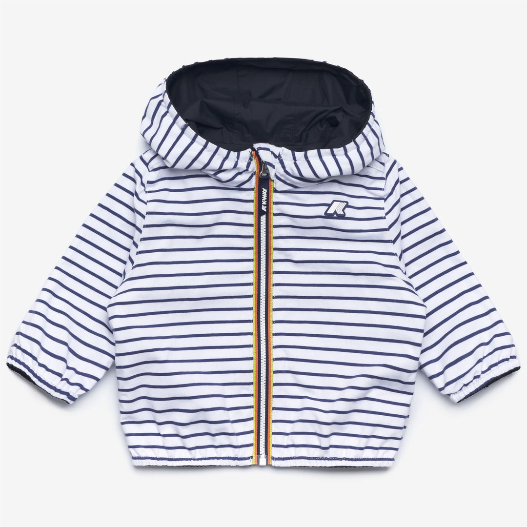 E. JAKE PLUS.2 JERSEY REVERSIBLE - Jackets - Short - KID UNISEX - BLUE DEPTH-WHITE-BLUE DEEP COBALT