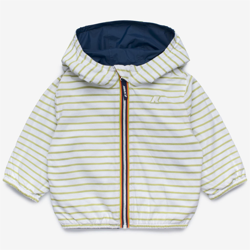 Jackets_Kid unisex_E. JAKE PLUS.2 JERSEY DOUBLE_Short_Blue Insignia - White - Green Dk Lime - Commercial 2