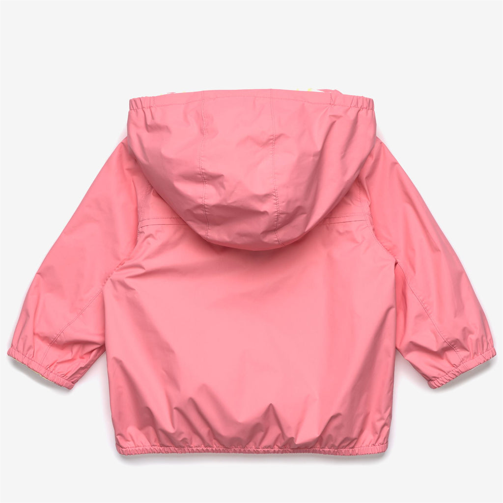 Jackets_Kid unisex_E. JAKE PLUS.2 JERSEY DOUBLE_Short_Pink Geranium - White - Yellow Lime - Commercial 3