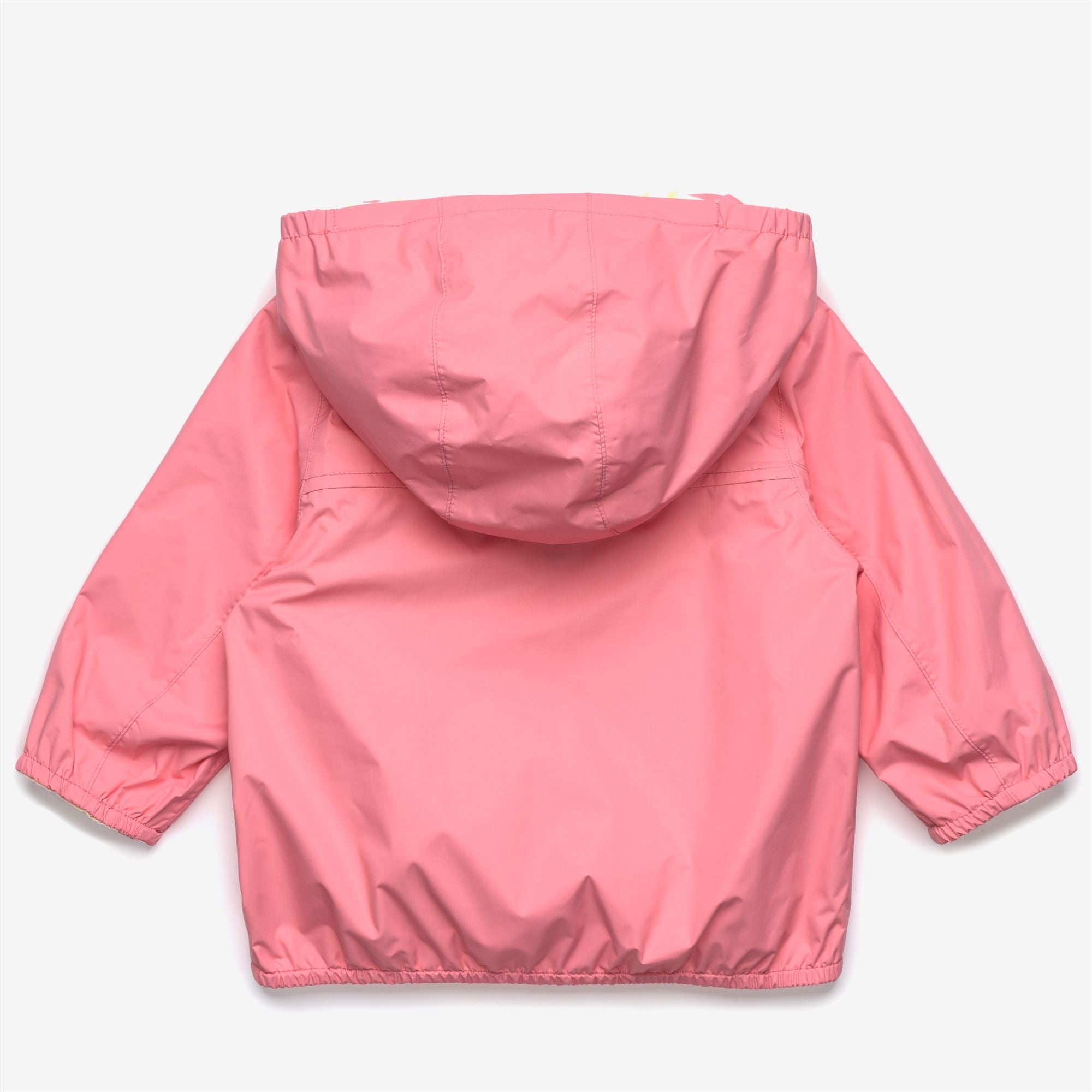 Jackets_Kid unisex_E. JAKE PLUS.2 JERSEY DOUBLE_Short_Pink Geranium - White - Yellow Lime - Commercial 3