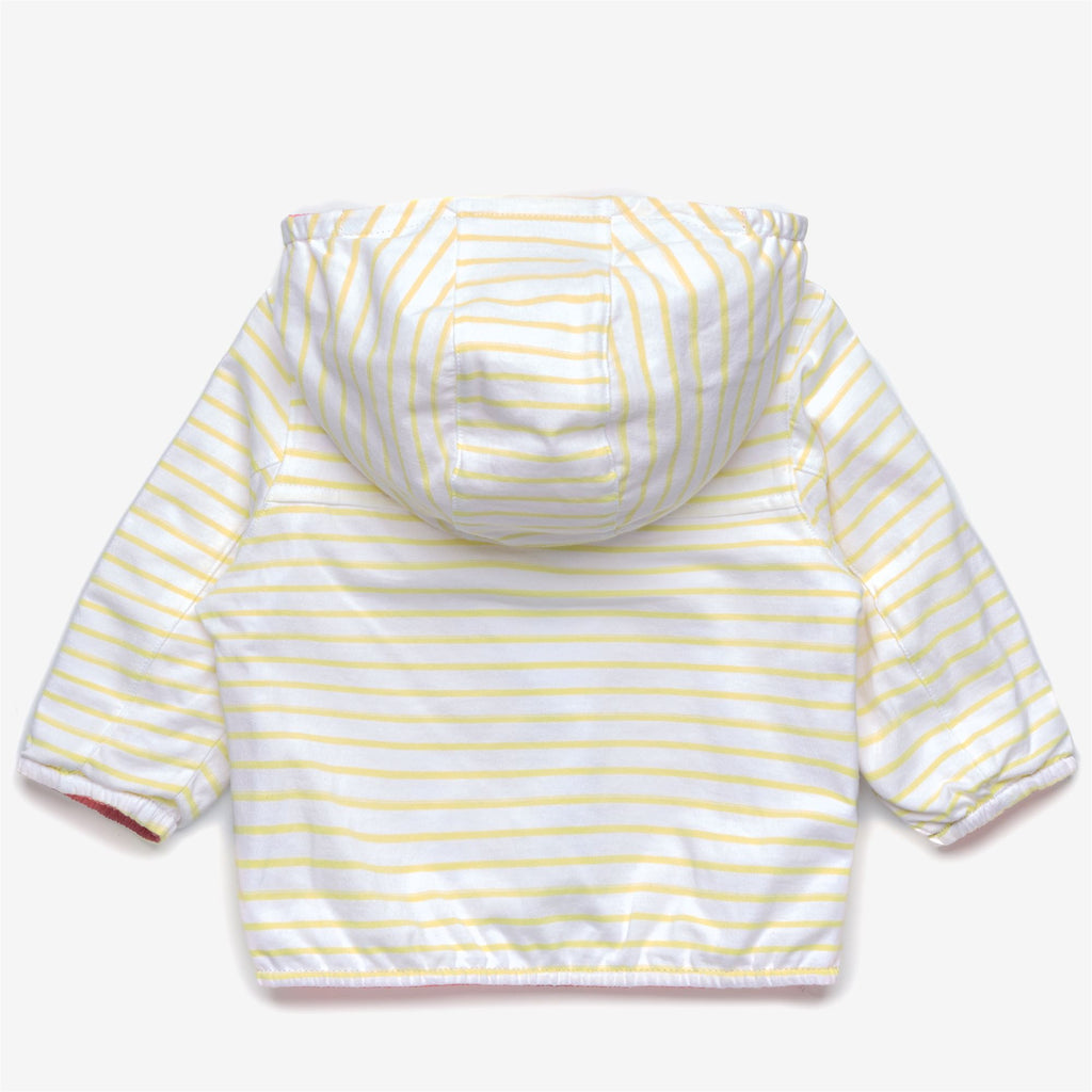 Jackets_Kid unisex_E. JAKE PLUS.2 JERSEY DOUBLE_Short_Pink Geranium - White - Yellow Lime - Commercial 4