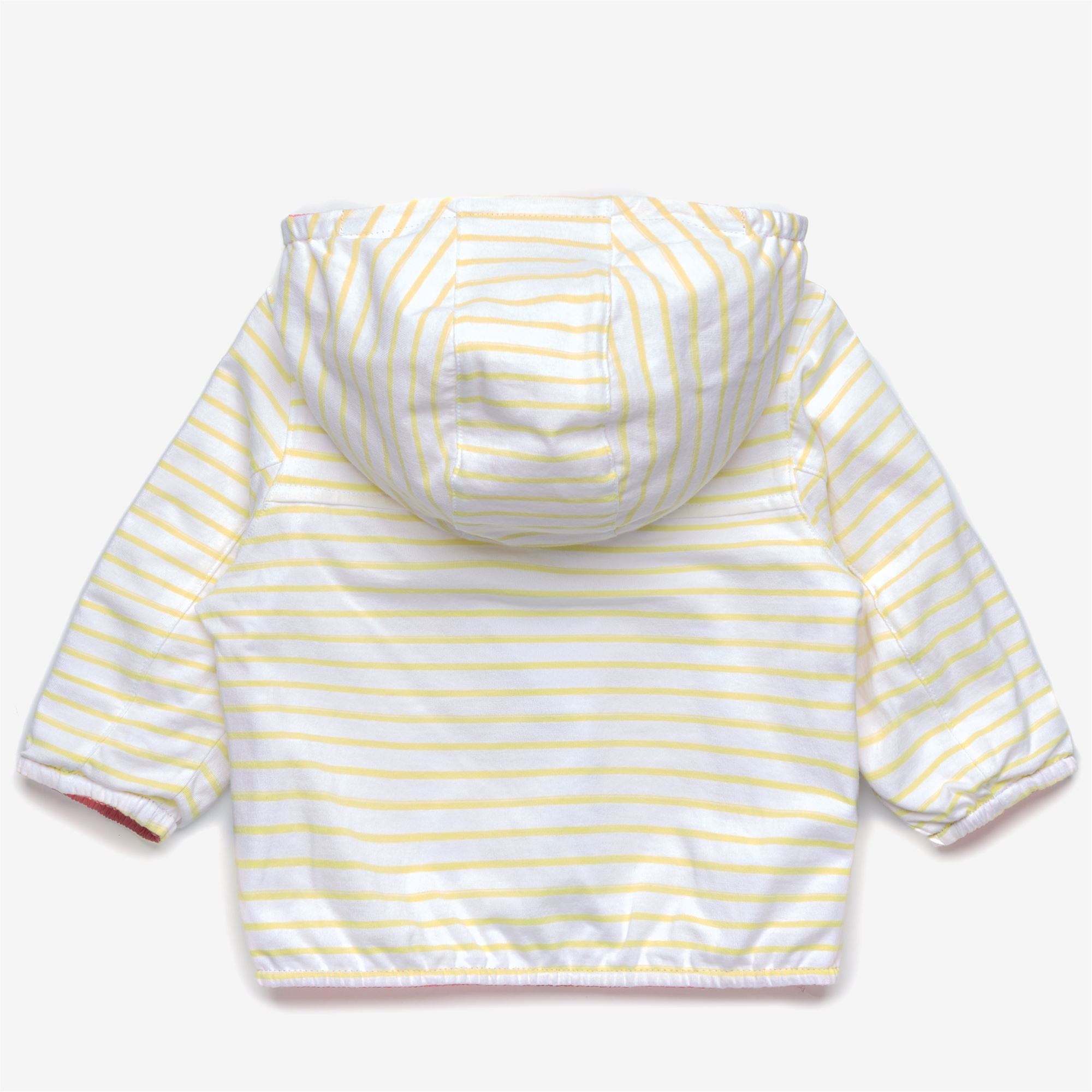 Jackets_Kid unisex_E. JAKE PLUS.2 JERSEY DOUBLE_Short_Pink Geranium - White - Yellow Lime - Commercial 4
