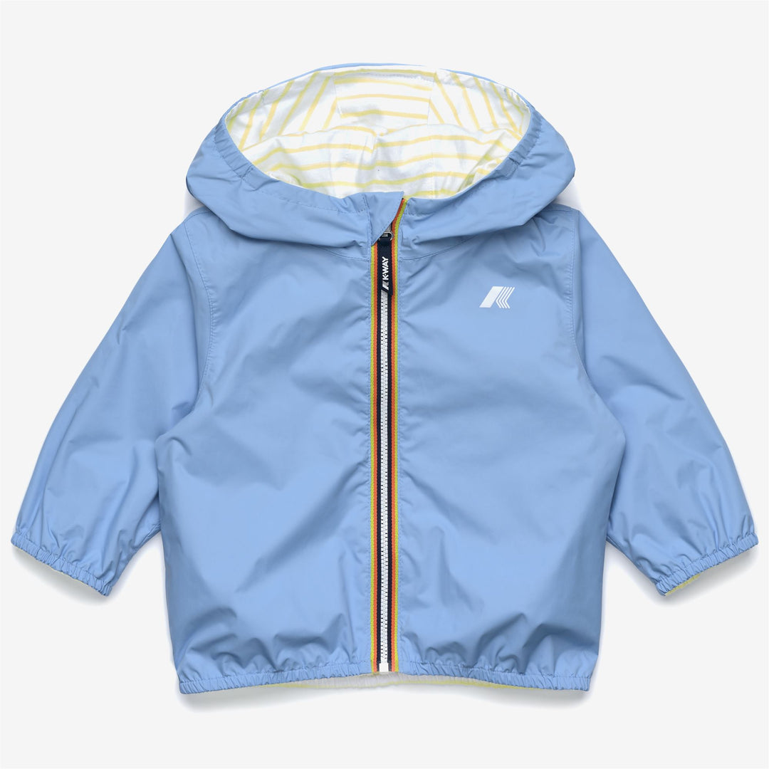 Jackets_Kid unisex_E. JAKE PLUS.2 JERSEY DOUBLE_Short_Blue Cielo - White - Yellow Lime - Photo