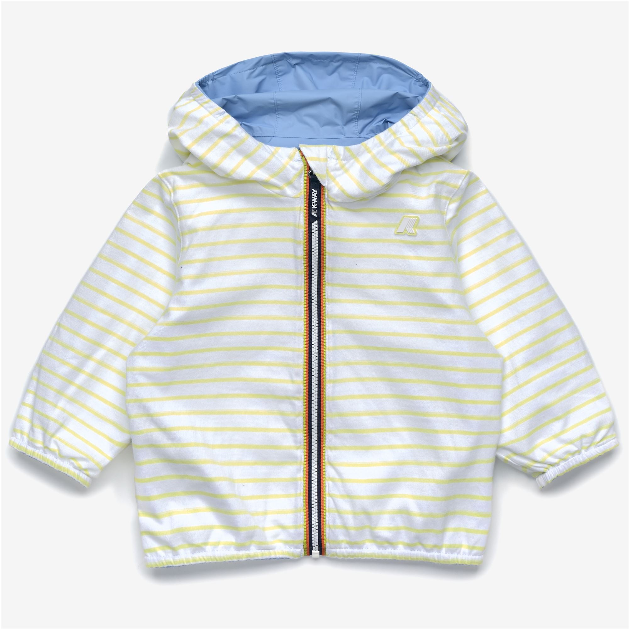 Jackets_Kid unisex_E. JAKE PLUS.2 JERSEY DOUBLE_Short_Blue Cielo - White - Yellow Lime - Commercial 2