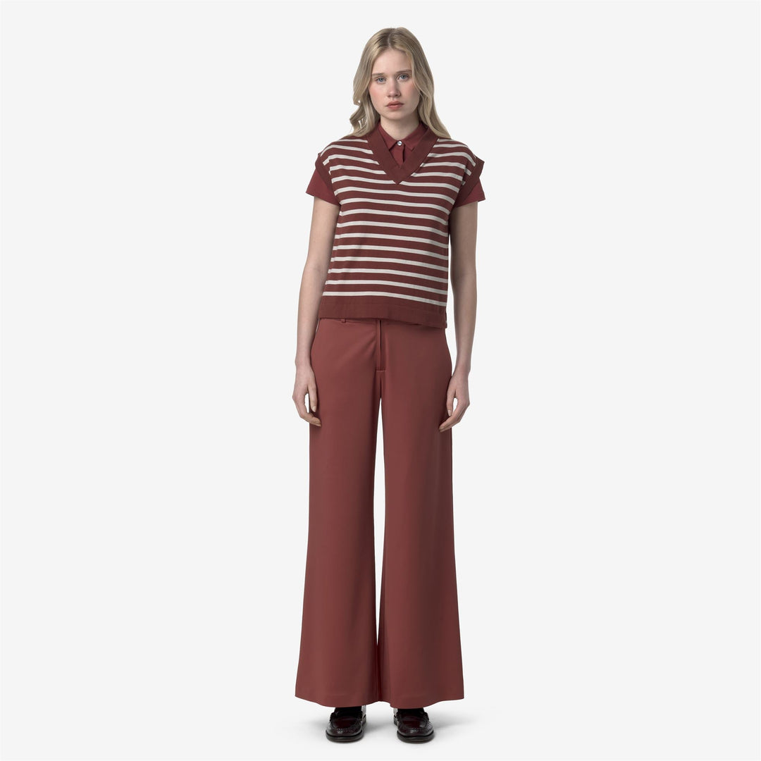 JALLE SL SPACER - Pants - Sport Trousers - WOMAN - RED BROWNISH