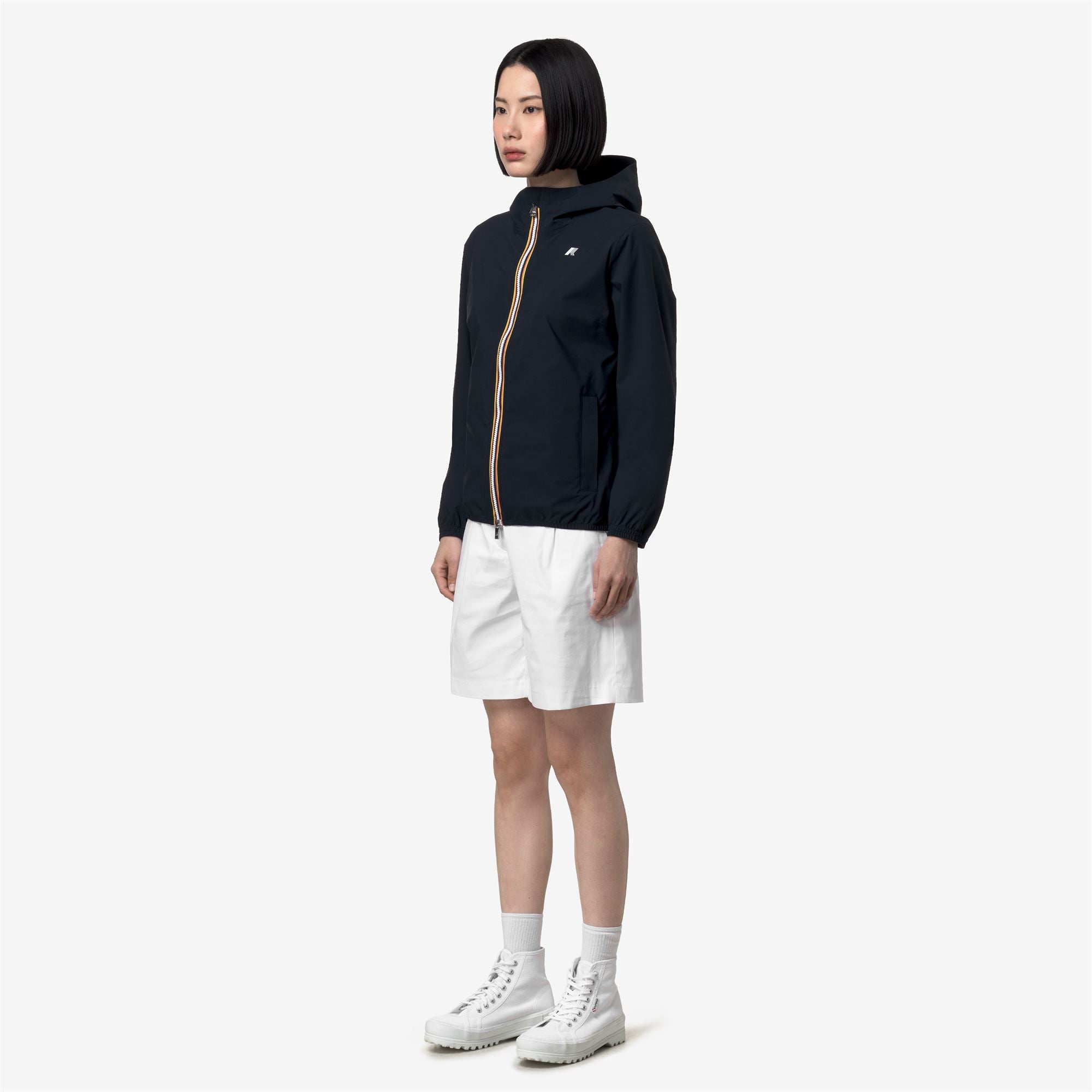 Jackets_Woman_LIL 2.0 STRETCH DOT_Short_Blue Depth - Commercial 5