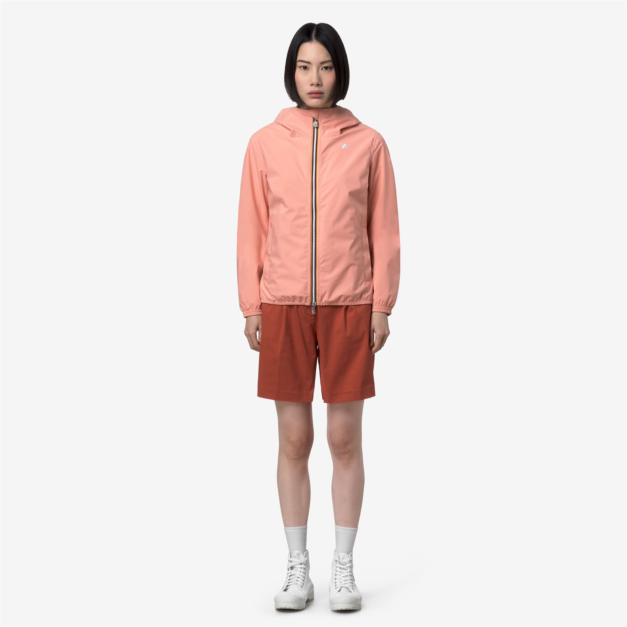 Jackets_Woman_LIL 2.0 STRETCH DOT_Short_Pink Pamplemousse - Commercial 4