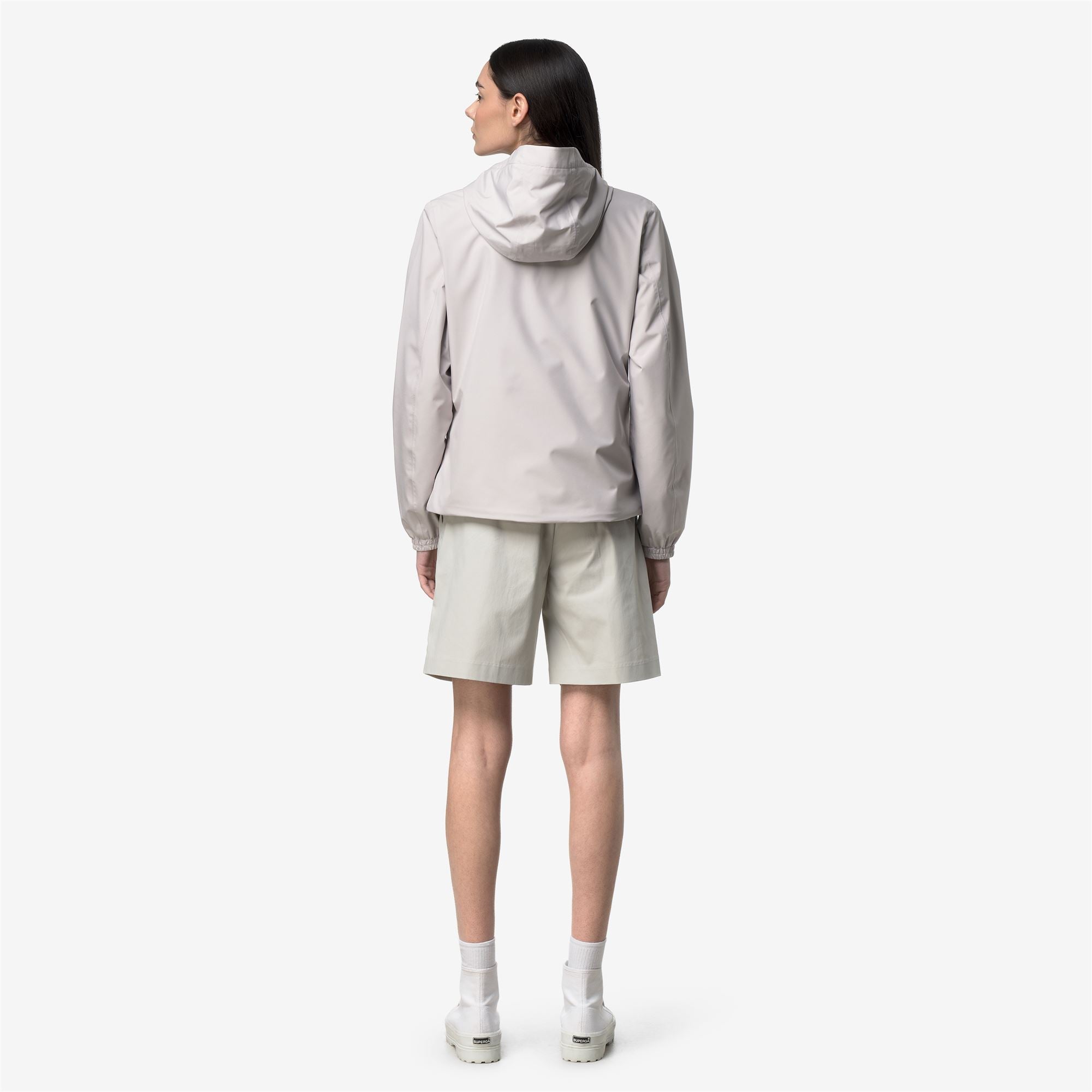 Jackets_Woman_LIL 2.0 STRETCH POLY JERSEY_Short_BEIGE LT - Commercial 6