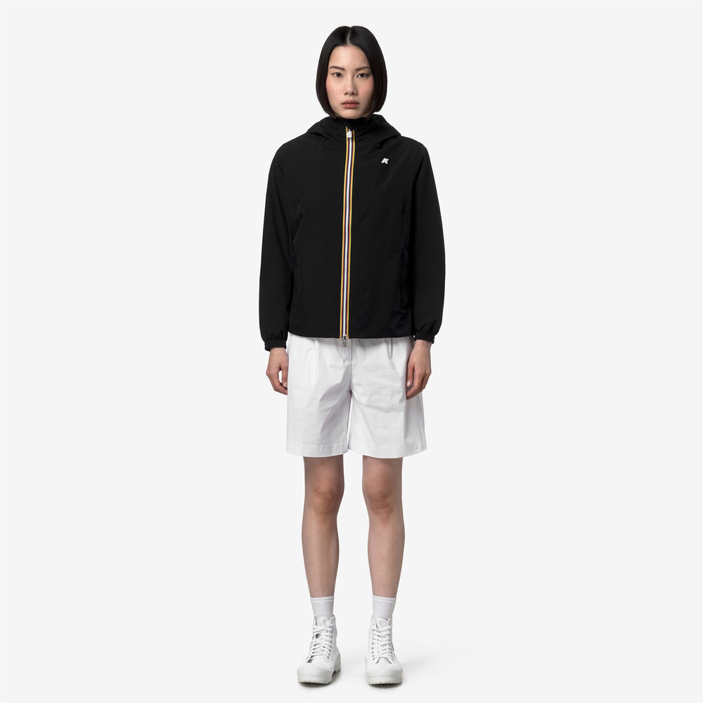 Jackets_Woman_LIL 2.0 STRETCH POLY JERSEY_Short_Black Pure - Black Pure - DressedBack