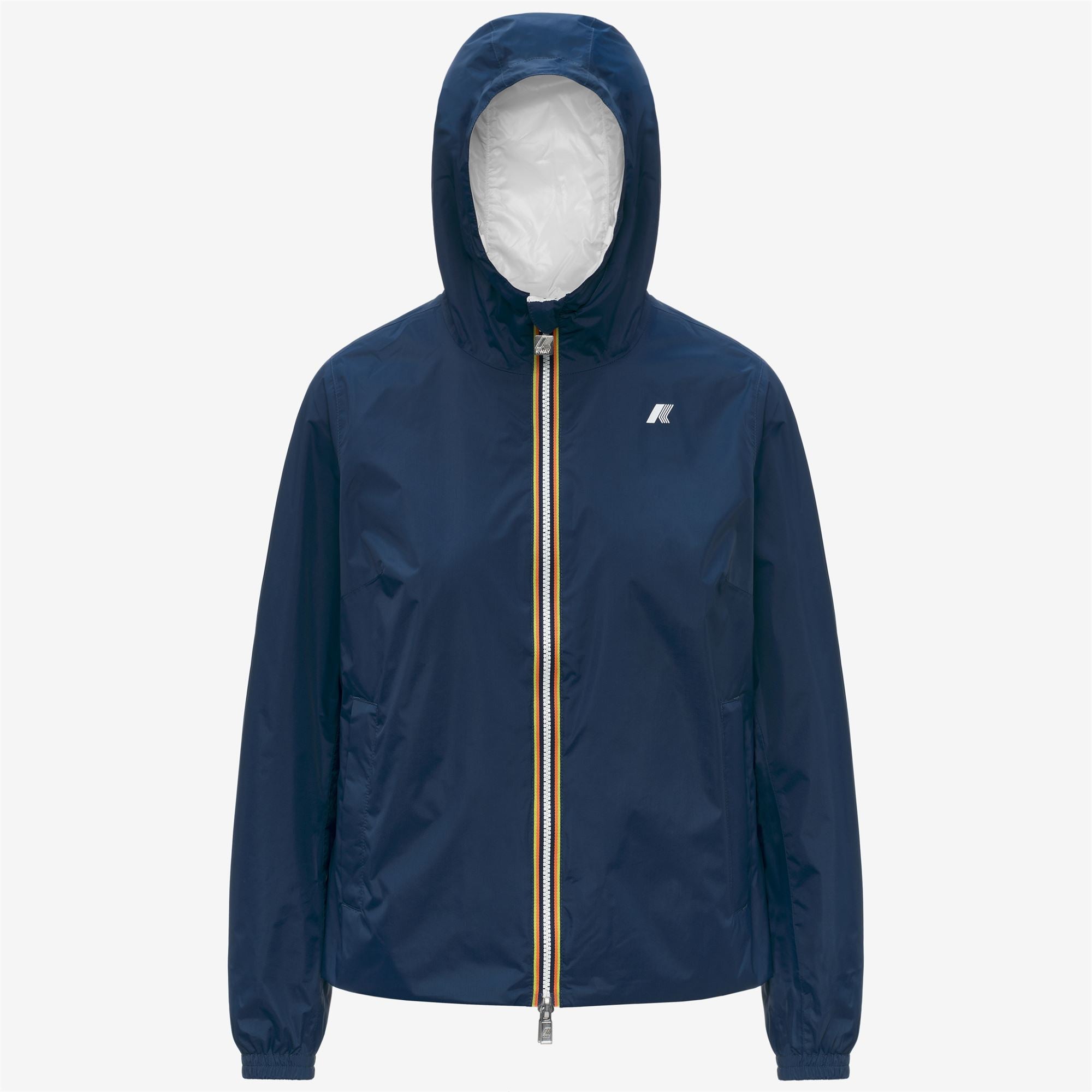 Jackets_Woman_LIL 2.0 PLUS.2 DOUBLE_Short_Blue Insignia - White - Commercial 1